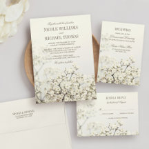 Soft Vintage Baby's Breath Wedding Suite