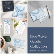 Blue Wave Geode Collection