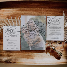 Romantic Calligraphy Photo Wedding Collection