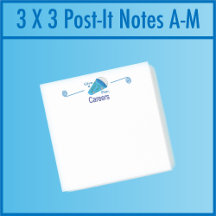 Shout Out for Careers 3 x 3 Post It Notes A-M