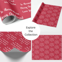 Christmas wrapping paper Personalized from Santa