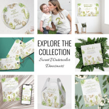 Sweet Watercolor Dinosaurs