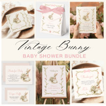 Vintage Bunny Baby Shower