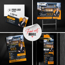 Modern Yellow Just Sold Real Estate Agent Realtor