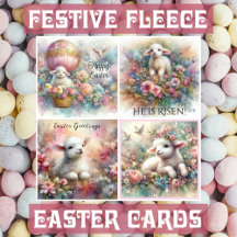 Festive Fleece Easter Cards