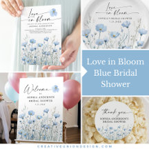 Love in Bloom Blue Bridal Shower