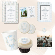 Preppy Southern Gingham Monogram Graduation