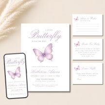 Purple Butterfly On The Way