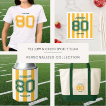 Yellow Team Custom Name, Player Number & Team Name