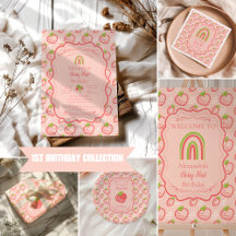 Berry First Birthday 1st Birthday Strawberry 