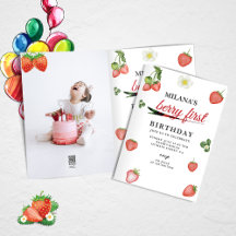 Strawberry Berry Sweet Birthday Party Collection