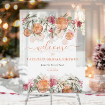 Boho Winter Dried Citrus Floral Bridal Shower