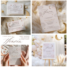 Little Piece of Heaven Clouds Baby Shower