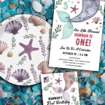 Mermaid Kids Ocean Birthday Theme