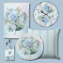 Blue Floral Watercolors