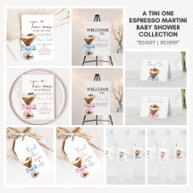 A Tini One Espresso Martini Baby Shower