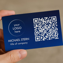 Visitenkarten in Blau