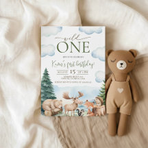 Woodland Wild One 1st Birthday Collection