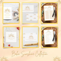 Boho Sunshine Baby Shower Collection