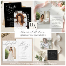 Minimal Graduation Inviations & Announcements