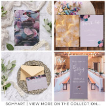 Gold Pink Purple Lavender Hydrangeas Wedding