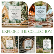 Let the Adventure Begin – Watercolor Mountain