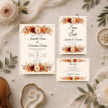 Rustic Autumn Floral Fall Wedding