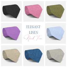 Linen Texture Neck Ties