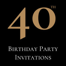 40th Birthday Party Invitations