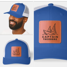 Boat Captain Leather Patch Hats