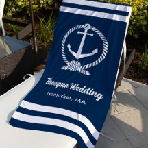 Nautical Navy Personalized Wedding Favors