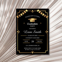 Black and Gold Graduation Template