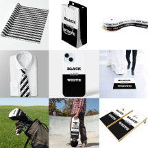 Black Gray White Text And Solid Colors Design