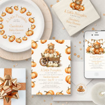 Little Pumpkin Bear Fall Baby Shower & Birthday