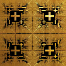 Golden Fractal Crosses