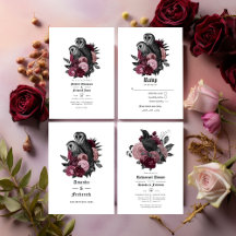 Vintage Glam Burgundy Gothic