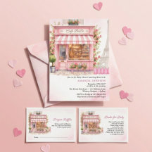 Bonjour Parisian Cafe Bebe Pink Baby Shower