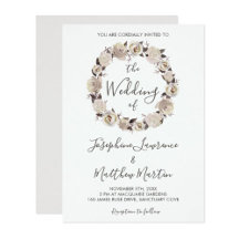 Creamy Rose Wreath Wedding Collection