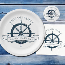 Cruise Ship Wheel T-Shirts & Nautical Party Decor