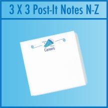 Shout Out for Careers 3 x 3 Post It Notes N-Z