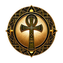 Sacred Solar Ankh Mandala – African Spirituality 