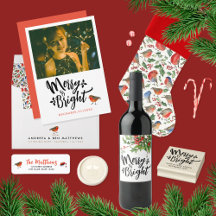 MERRY AND BRIGHT - CHRISTMAS ROBIN