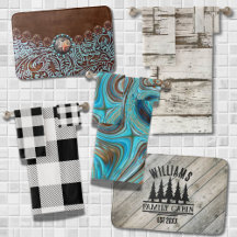 Rustic Western Country Bathroom Towels Bathmats