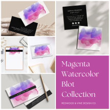 Magenta Watercolor Blot