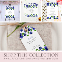 Berry Sweet First Birthday Blueberry