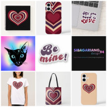 Love/Heart Retro Style