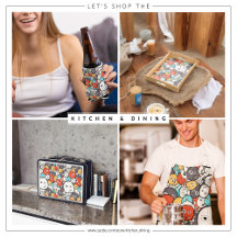 Multicolor Doodle Monster Pattern (Kids Theme)