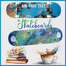 Nature Photography, Ocean Art Inspired Skateboards
