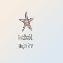 Coastal Seashell Monogram Series