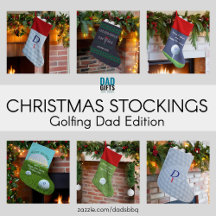 Golf Theme Christmas Stockings